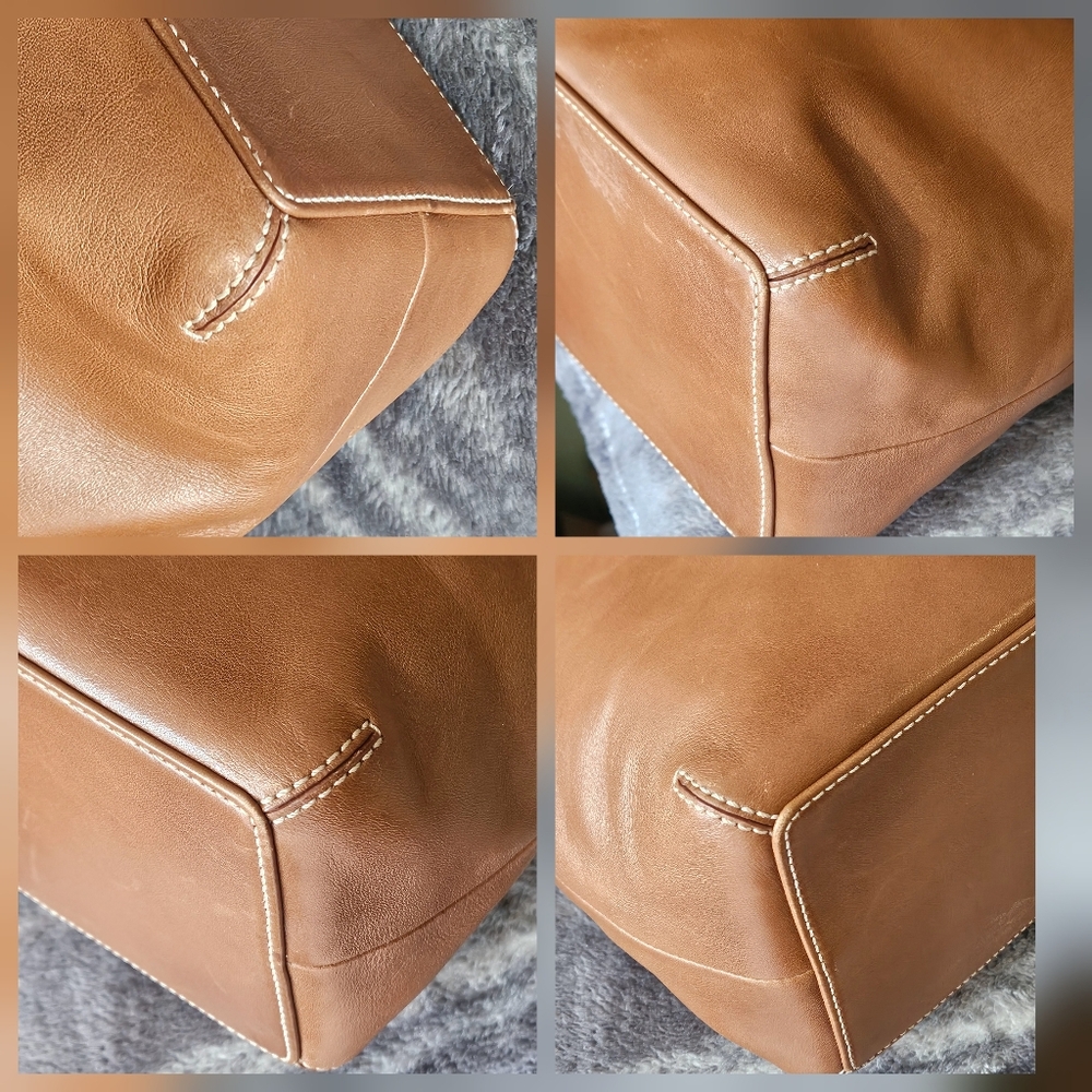 Coach Cognac Leather Shoulder Hobo Bag - Picture 6 of 8